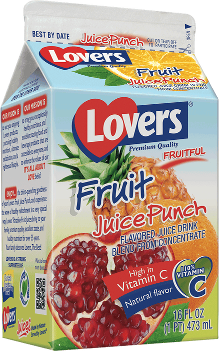 Lovers Fruitful Fruit Juice Punch, 473 ml, 16 oz