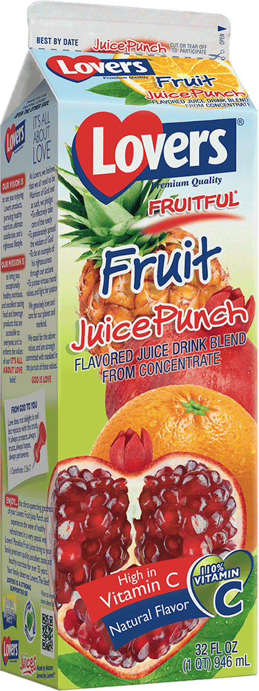 Lovers Fruitful Fruit Juice Punch, 946 ml, 32 oz