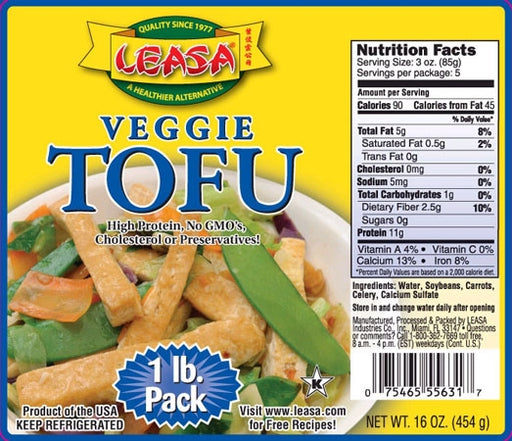 Leasa Veggie Tofu, 454 gr