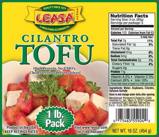 Leasa Cilantro Tofu, 454 gr