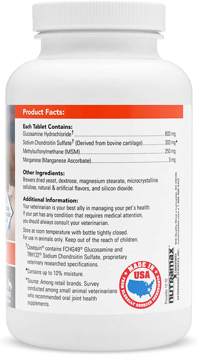 Consequin DS Joint Health Supplement For Dogs, 132 ct