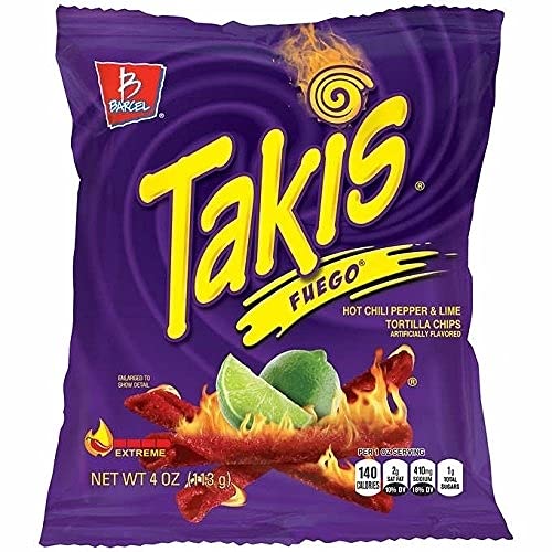 Takis Fuego Chips, 40-Pack, 40 x 4 oz