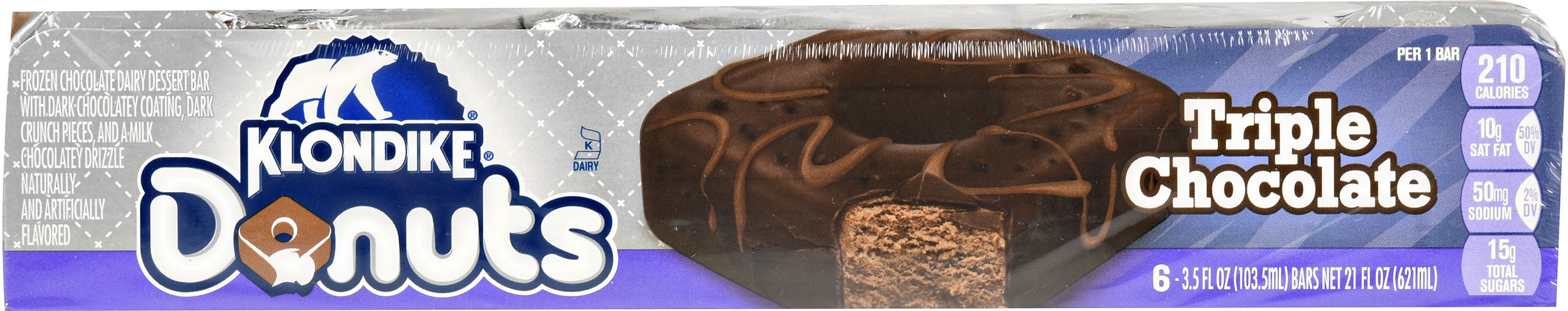 Klondike Triple Chocolate Frozen Donuts , 6 ct —