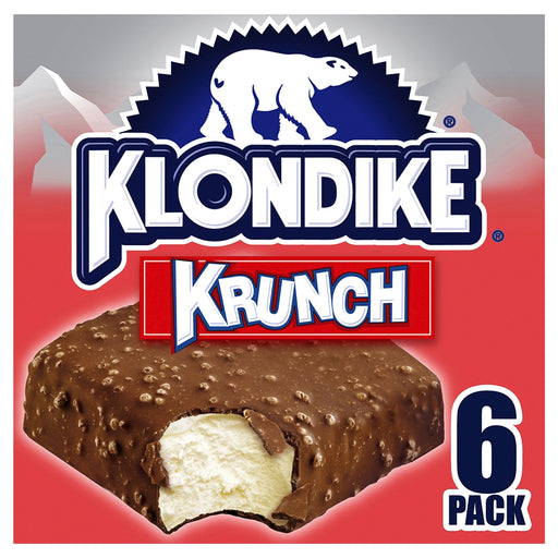 Klondike Ice Cream Bars, Krunch, 6 ct