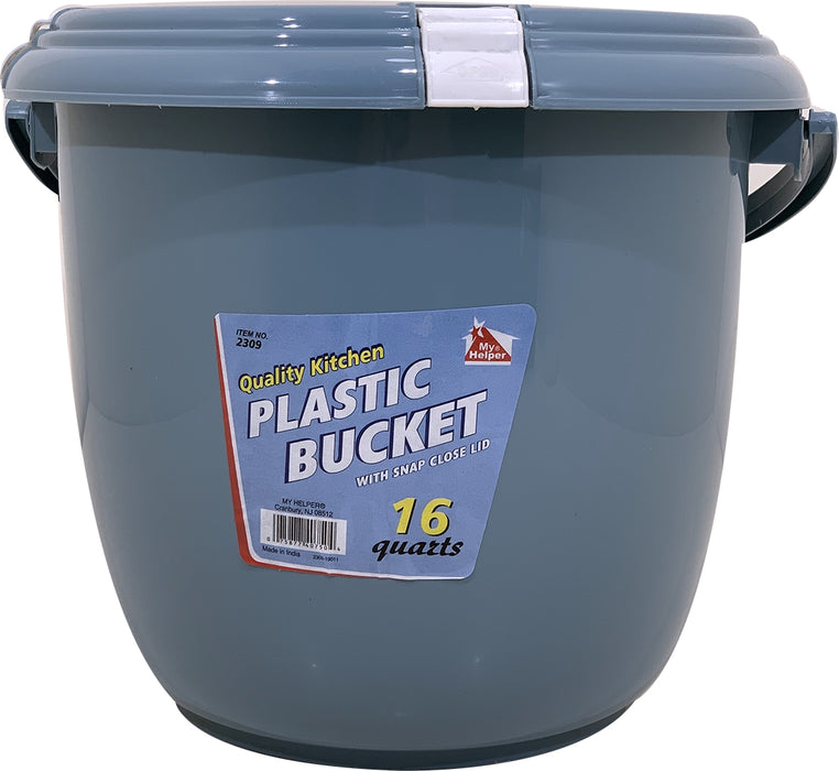 My Helper Quality Kitchen Plastic Bucket, 16 qt