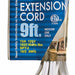 Bright-Way Extension Cord, White, 9 ft