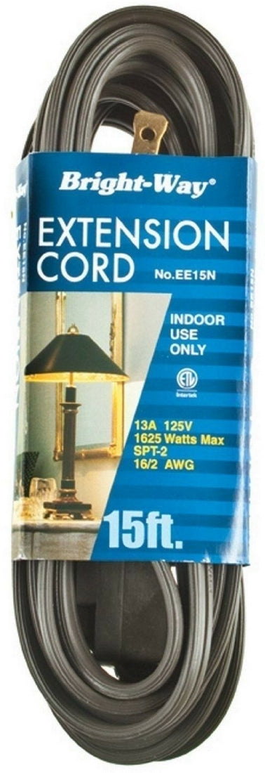 Bright-Way Extension Cord, Brown, 15 ft