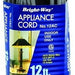 Bright-Way Appliance Cord 12AC, 12 ft