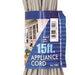 Bright-Way Appliance Cord 15AC, 15 ft