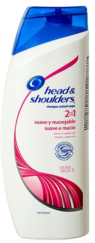 Head & Shoulders, 2 in 1, Shampoo & Conditioner, Soft & Manageable , 1 L