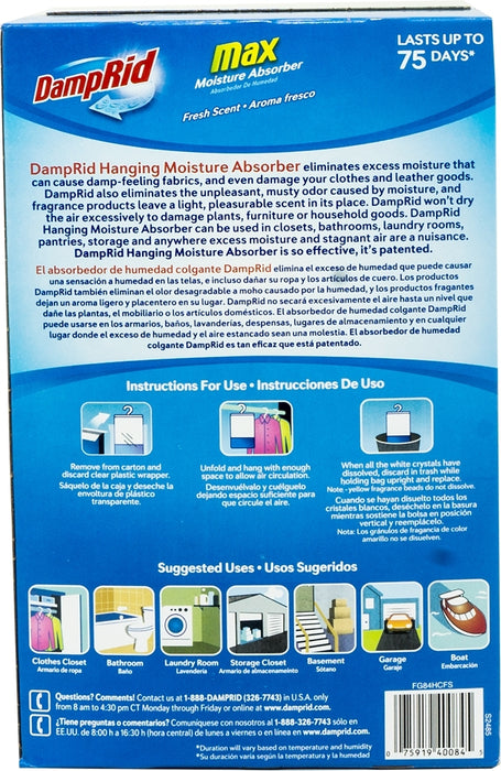 DampRid Moisture Absorber Packets, 4 ct