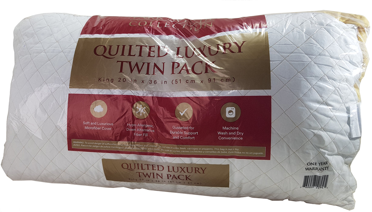 Lux Quilted Jumbo Pillow, 1 ct