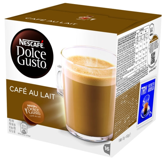 Nescafe Dolce Gusto Café Au Lait Coffee Capsules, 16 ct