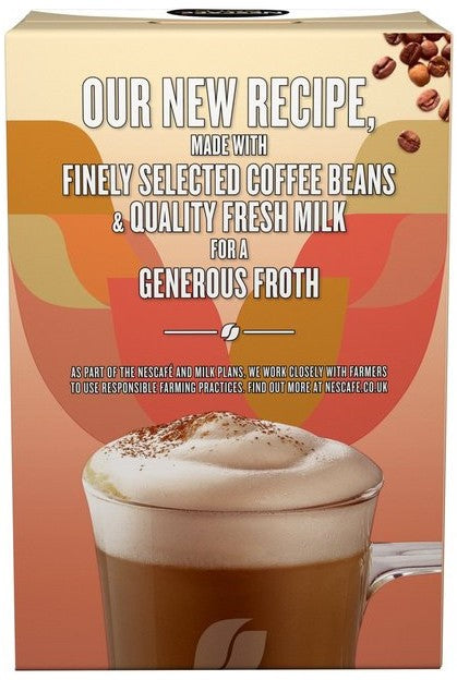 Nestle Nescafe Gold Sachets, Cappuccino Unsweetended, 10 ct