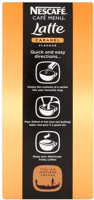 Nescafe Cafe Menu Latte Caramel Sachets, 8 ct