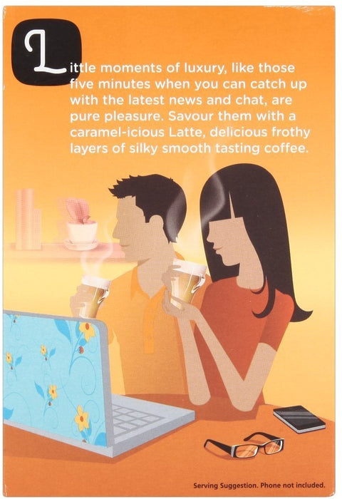 Nescafe Cafe Menu Latte Caramel Sachets, 8 ct