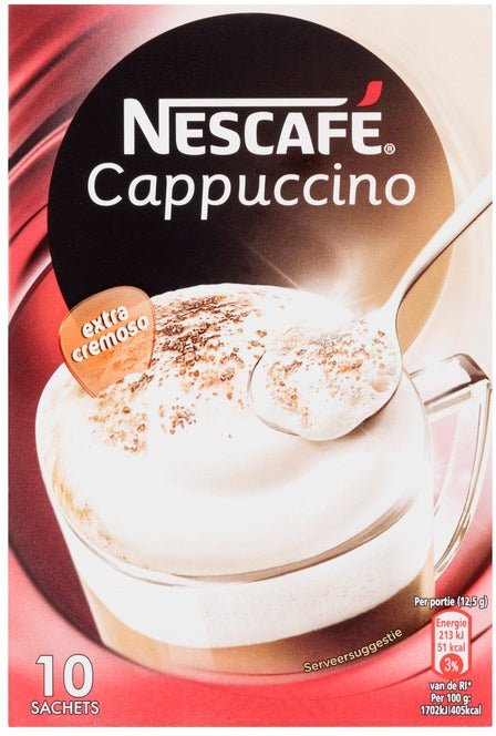 Nescafe Cappuccino Sachets, 10 ct