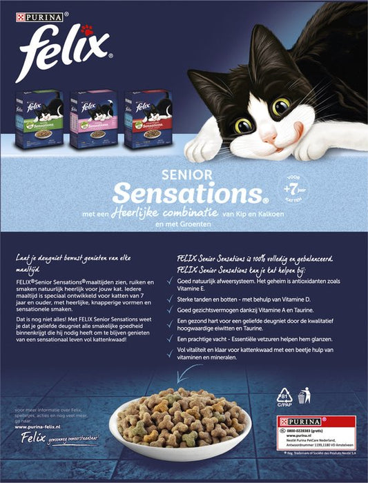 Purina Felix Senior Sensations Chicken & Vegetables Cat Food , 1 kg