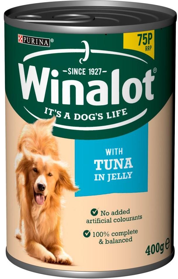 Purina Winalot Classics Tinned Tuna in Jelly Dog Food , 400 gr