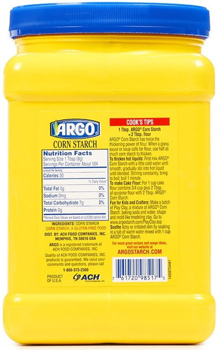 Argo 100% Corn Starch, 35 oz