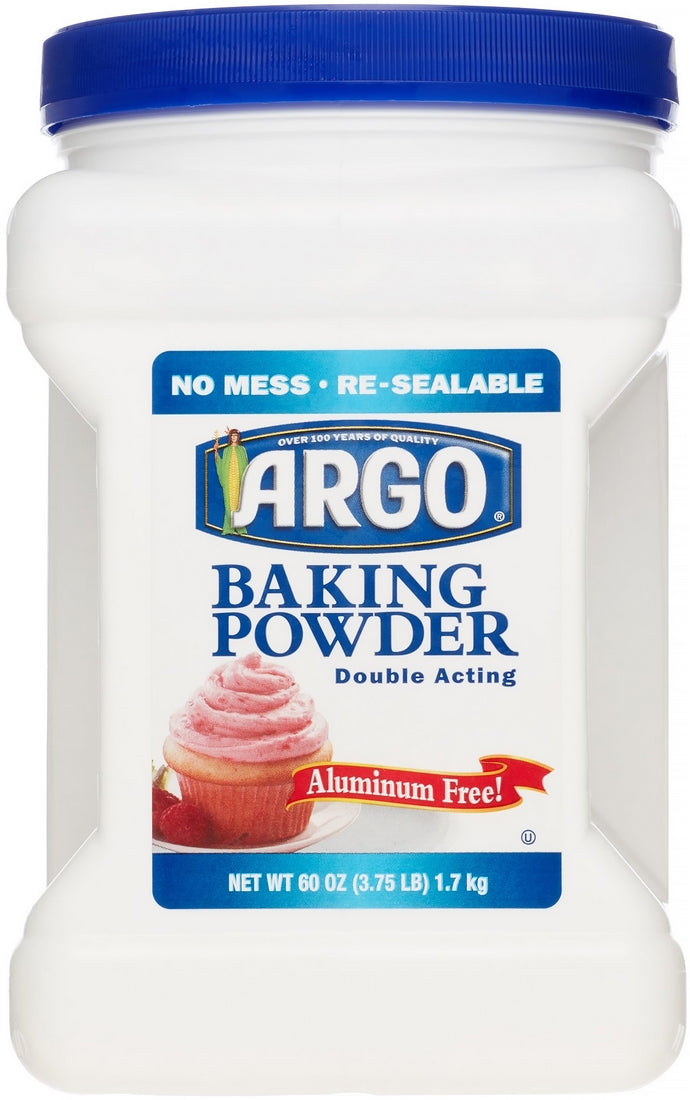 Argo Double Acting Baking Powder , 60 oz —