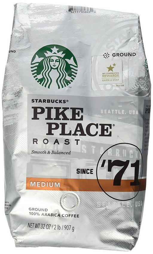 Starbucks Pike Place Roast 100% Arabica Ground Coffee, 32 oz