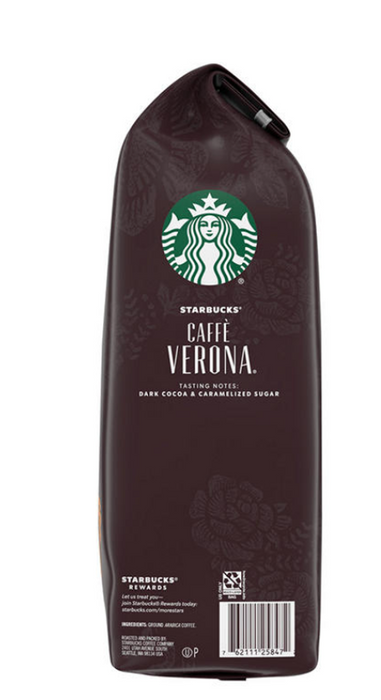 Starbucks Caffe Verona Roast Ground Coffee , 40 oz