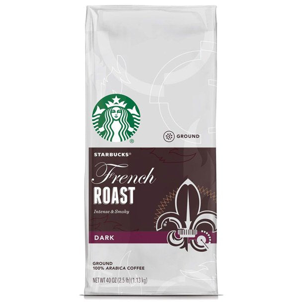 Starbucks Dark French Roast Ground Coffee, 40 oz