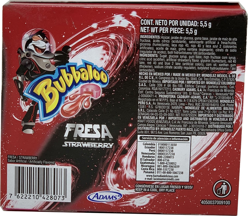 Bubbaloo Strawberry Bubble Gum, Value Pack, 70 ct