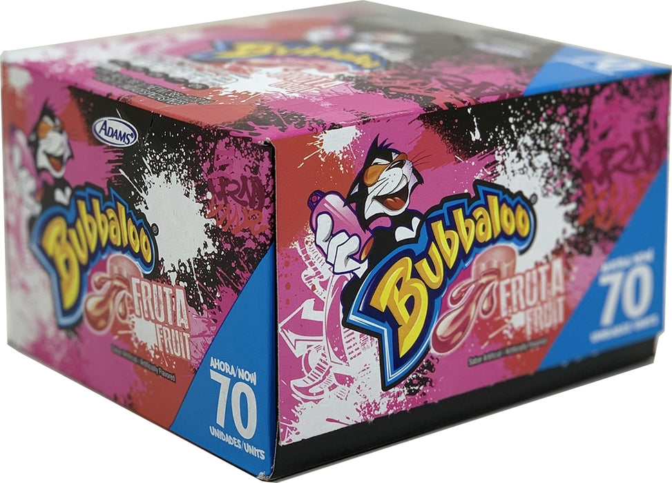 Bubbaloo Fruit Bubble Gum, Value Pack, 70 ct