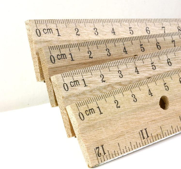 Bazic Wooden Ruler, 12 in , 1 pc