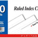 Bazic Ruled White 3 x 5 Inch Index Card, 100 ct