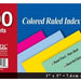 Bazic Ruled Color 3 x 5 Inch Index Card, 100 ct