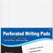 Bazic White Jr. Perforated Writing Pad, 5 x 8 inch, 3 ct