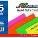 Bazic Fluorescent Ruled Index Cards, 75 ct