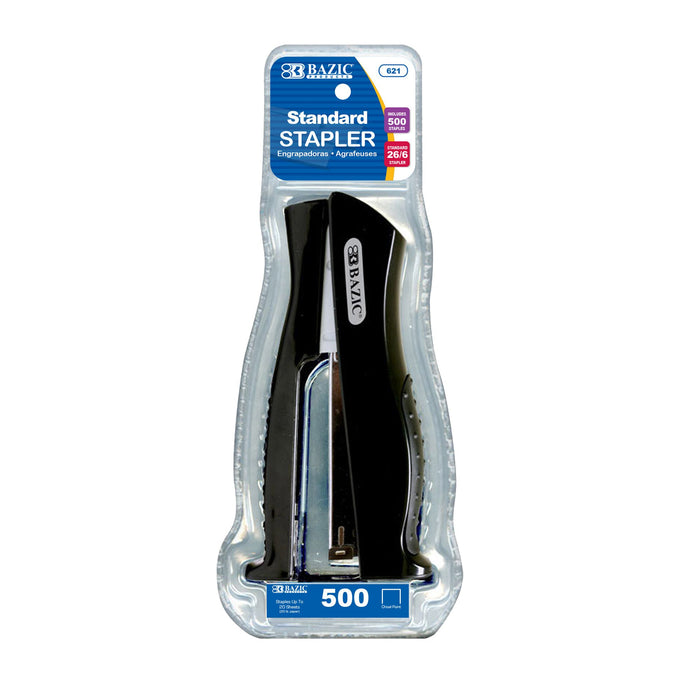 Bazic Stapler With 500 Staples , 1 pc