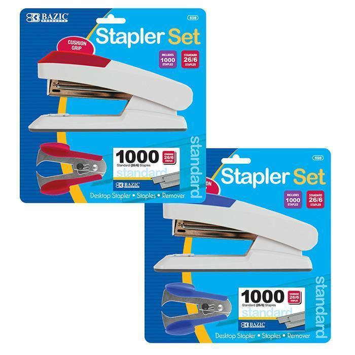 Bazic Desktop Stapler Set, 3 pcs