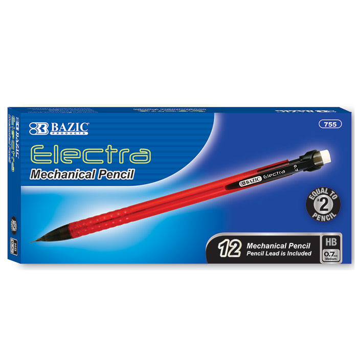 Bazic 0.7 mm 755 Electra Mechanical Pencil , 12 ct