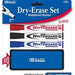 Bazic Dry-Erase Whiteboard Markers & Eraser, 3 ct