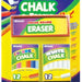 Bazic Chalk and Eraser Set, 3 pcs