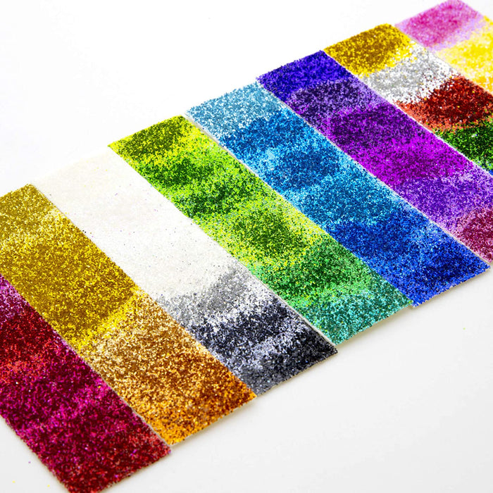 Bazic Primary Color Glitter Pack , 6 pcs