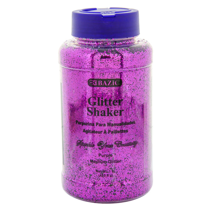 Bazic Purple Glitter Shaker , 1 lbs