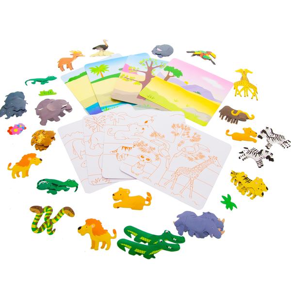 Bazic Dinosaur Stickers & Activity Sheet, 80 pcs