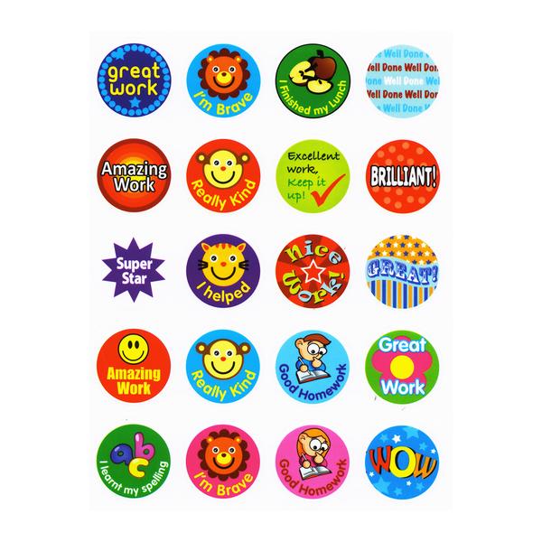 Bazic Reward Sticker Book, 120 pcs