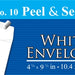 Bazic No 10 Self-Seal Envelopes, White, 40 ct