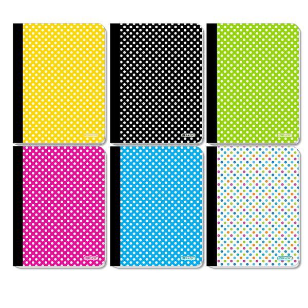 Bazic Polka Dot C/R Composition Notebook , 100 ct