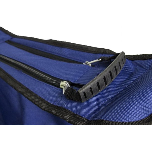 Coleman Cooler Quad Chair + Built-In Cooler & Cup Holder, Blue , 1 pc