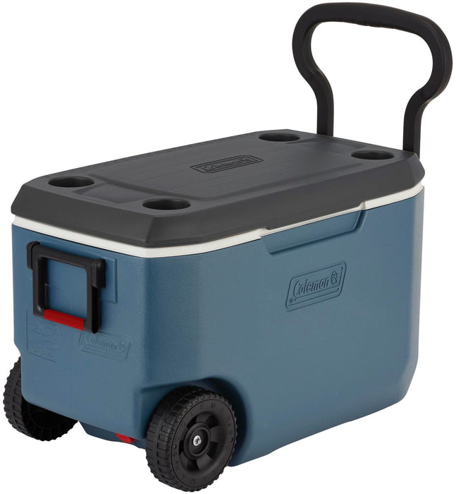 Coleman Xtreme Wheeled Cooler, Blue, 62 qt