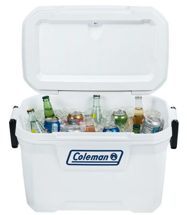 Coleman 316 Series 52-Quart Hard Ice Chest Cooler, White Marine, 1 pc