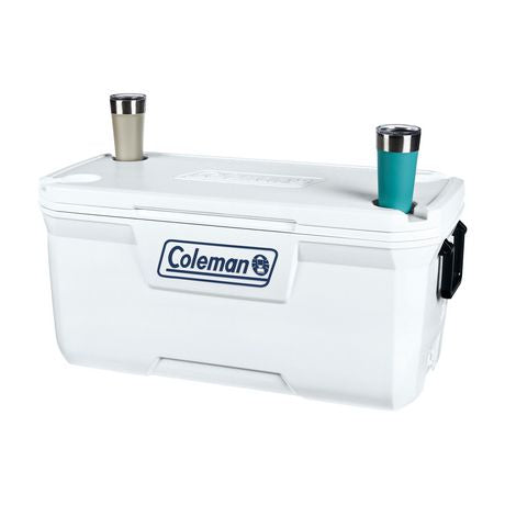 Coleman 316 Series 120-Quart Hard Ice Chest Cooler, White Marine, 1 pc